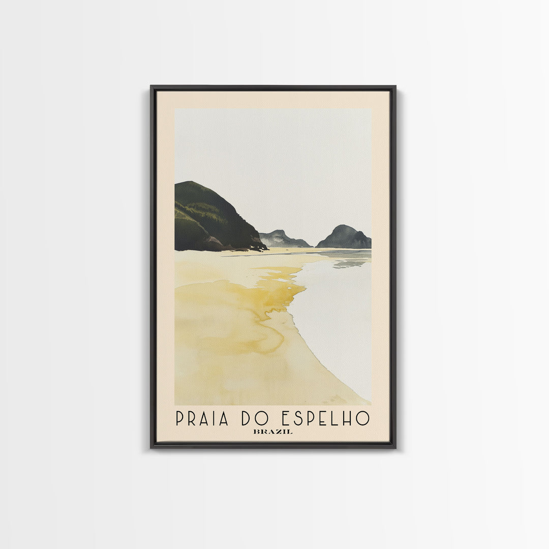 Praia do Espelho, Brazil Watercolor Print, Vacation Gift, Brazil Wall Art, Vacation Wall Art, Vacatation Memories, Beach Decor, Beach Or Lakehouse Art