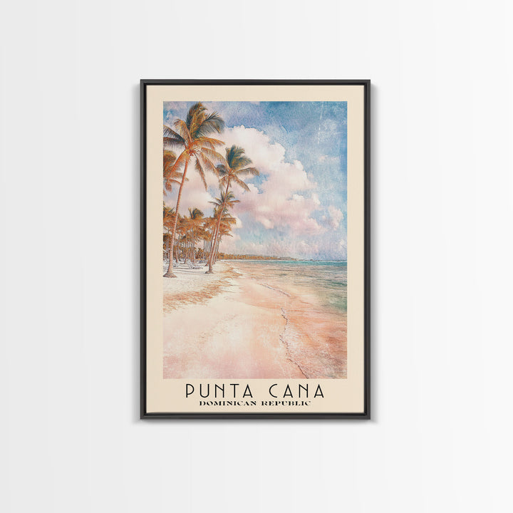 Punta Cana, Dominican Republic Watercolor Beach Print, Vacation Gift, Dominican Republic Wall Art, Beach Painting, Beach Decor, Beach Painting