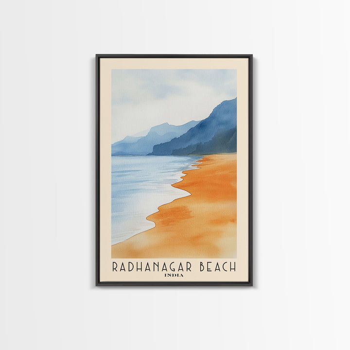 Radhanagar Beach, India Watercolor Beach Print, Vacation Gift, India Wall Art, Beach Painting, Beach Decor, Beach Painting