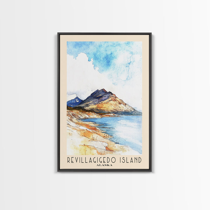 Revillagigedo Island, Alaska Watercolor Print, Vacation Gift, Alaska Wall Art, Vacation Wall Art, Vacatation Memories, Beach Decor, Beach Or Lakehouse Art