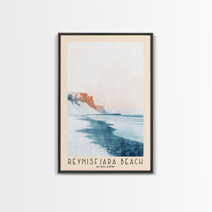 Reynisfjara Beach, Iceland Watercolor Print, Vacation Gift, Iceland Wall Art, Beach Painting, Beach Decor, Beach Or Lakehouse Art