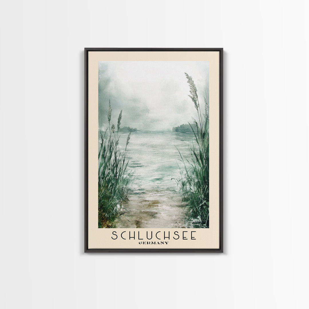 Schluchsee, Germany Watercolor Print, Vacation Gift, Germany Wall Art, Beach Painting, Beach Decor, Beach Or Lakehouse Art