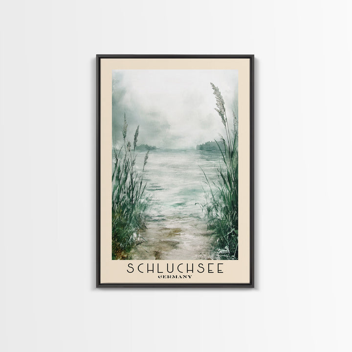 Schluchsee, Germany Watercolor Print, Vacation Gift, Germany Wall Art, Beach Painting, Beach Decor, Beach Or Lakehouse Art