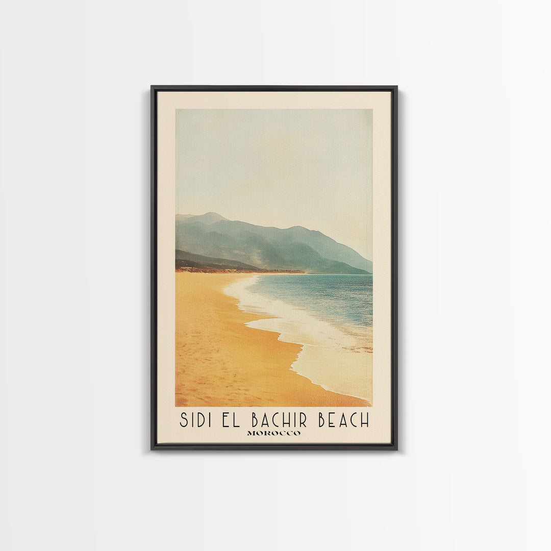 Sidi El Bachir beach, Morocco Watercolor Print, Vacation Gift, Morocco Wall Art, Vacation Wall Art, Vacatation Memories, Beach Decor, Beach Or Lakehouse Art