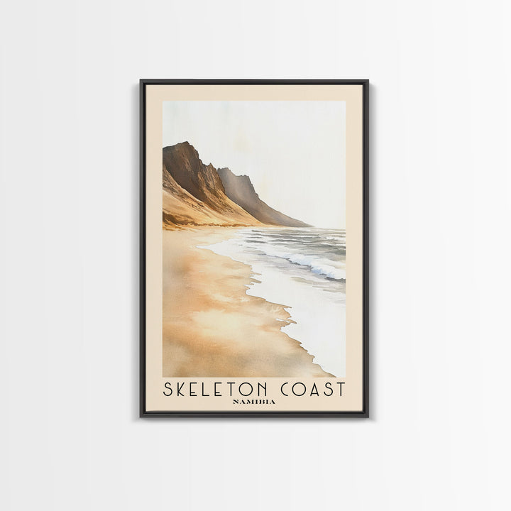 Skeleton Coast, Namibia Watercolor Print, Vacation Gift, Namibia Wall Art, Vacation Wall Art, Vacatation Memories, Beach Decor, Beach Or Lakehouse Art