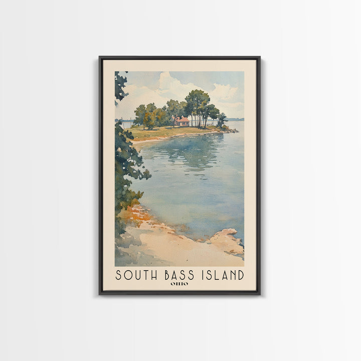 South Bass Island, Ohio Watercolor Print, Vacation Gift, Ohio Wall Art, Vacation Wall Art, Vacatation Memories, Beach Decor, Beach Or Lakehouse Art