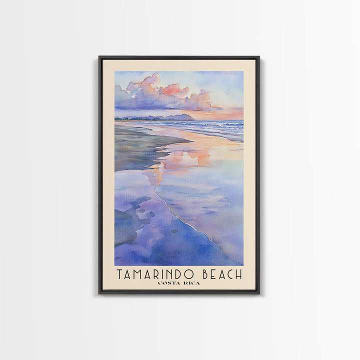 Tamarindo Beach, Costa Rica Watercolor Print, Vacation Gift, Costa Rica Wall Art, Vacation Wall Art, Vacatation Memories, Beach Decor, Beach Or Lakehouse Art