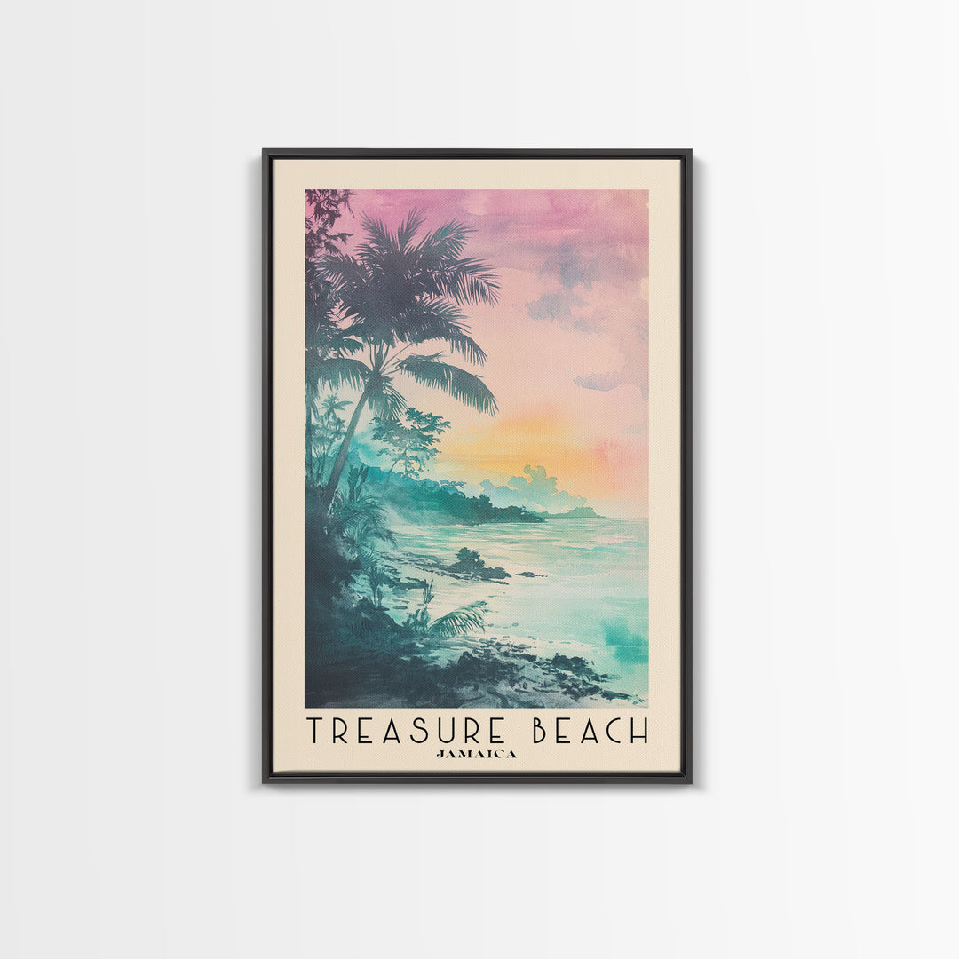 Treasure Beach, Jamaica Watercolor Print, Vacation Gift, Jamaica Wall Art, Vacation Wall Art, Vacatation Memories, Beach Decor, Beach Or Lakehouse Art