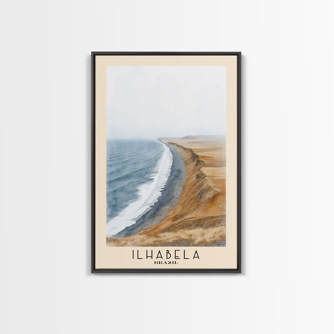 Ilhabela, Brazil Watercolor Print, Vacation Gift, Brazil Wall Art, Beach Painting, Beach Decor, Beach Or Lakehouse Art