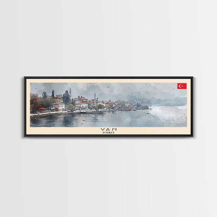 Van Turkey Travel Print Wall Art, Panoramic City Art, Travel Art, Wall Decor, Vacation Gift, Framed Canvas Print Or Metal Art