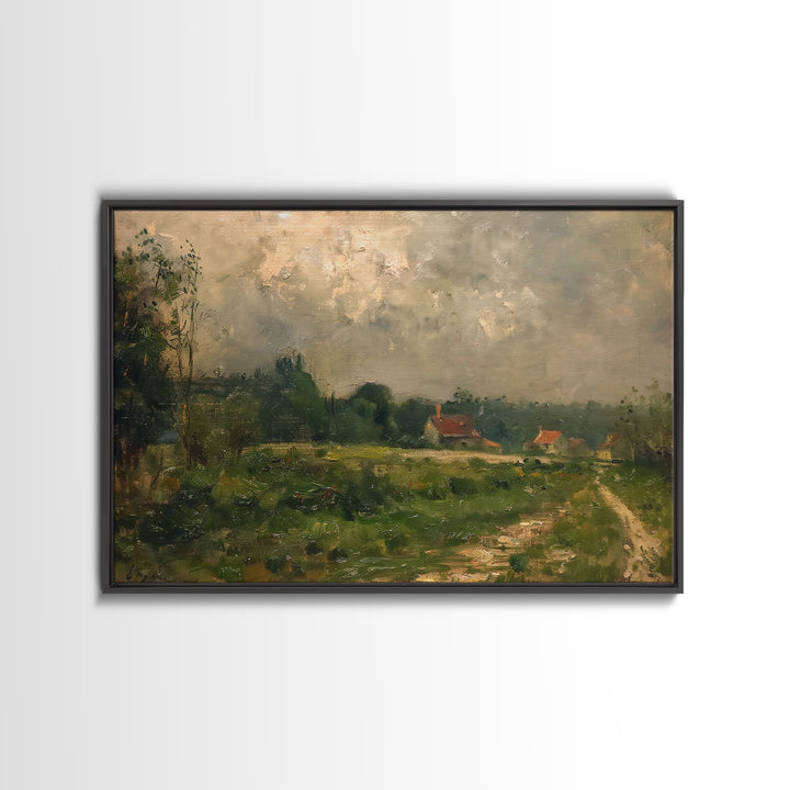 Vintage Landscape Art Print | Vintage Painting | Wall Art | Large Print | Landscape Painting | Fall Art Print | Framed Canvas Or Metal Art