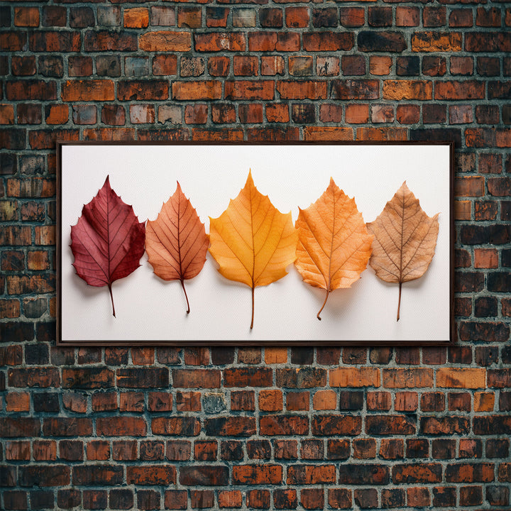 Autumn Leaves Photography Study, Framed Canvas Print, Fall Decor, Autumn Decor, Fall Centerpiece, Seasonal Art, Fall Centerpiece, Fall Art