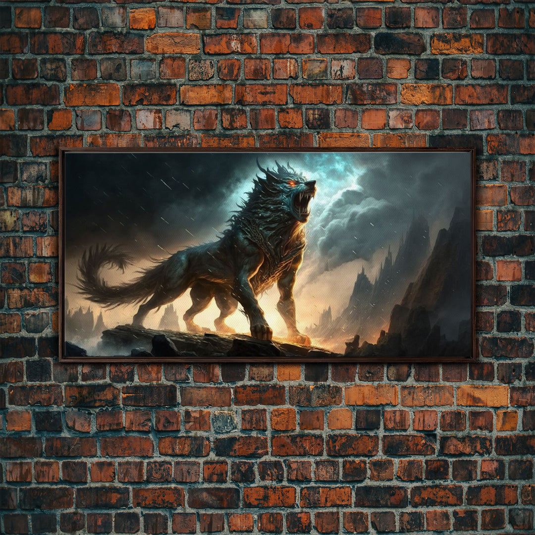 Fenrir, Fenrisúlfr, Norse Mythology, Hróðvitnir, Vánagandr, Vanargand, Fantasy Wolf Art, Nordic Fantasy Art