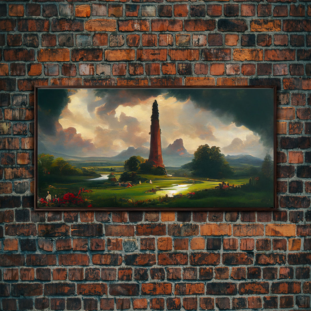 Dark Tower, High Fantasy Art Canvas Print, unique wall art, fantasy concept art