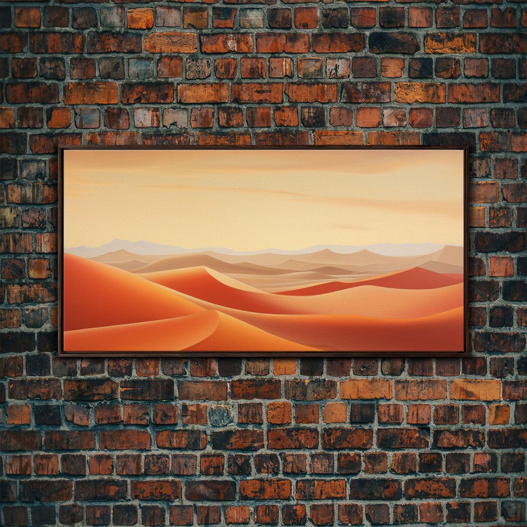 Desert Art, Sand Dune Wall Art, Desert Art Print, Panoramic Art, Wall Art, Canvas Art, Landscape Art, Landscape Print, Travel Art Print