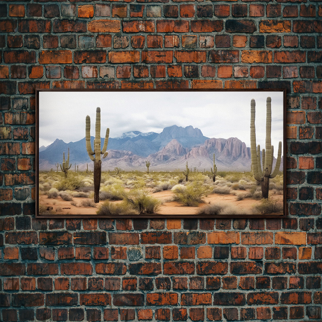 Desert Wall Art, Desert Decor, Framed Canvas Print, Desert Photography, Cactus Wall Art, Southwestern Decor, Landscape Prints, Boho Wall Art