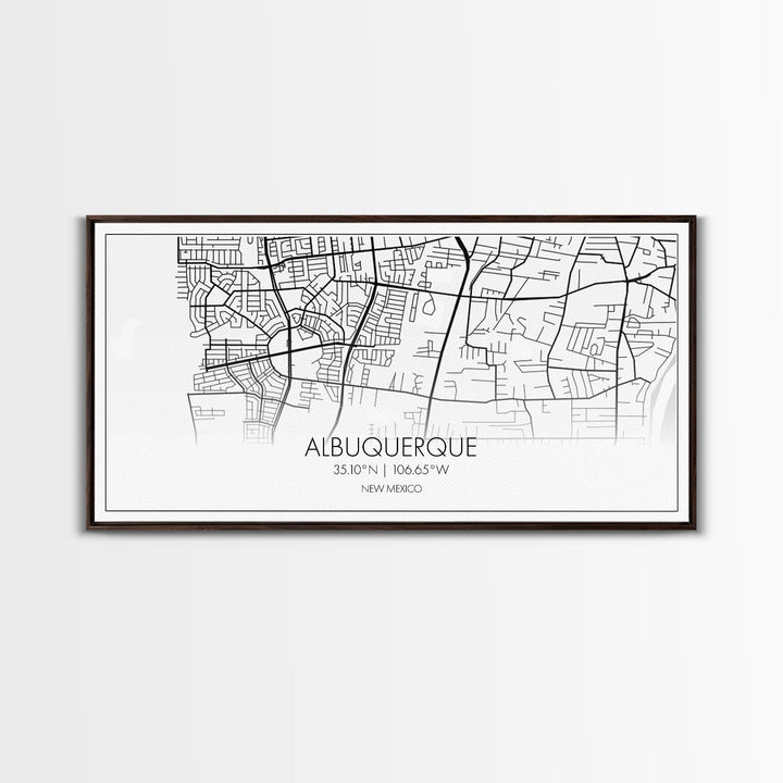 Albuquerque Street Map, New Mexico Map, Map Print, Modern Art, Wall Art, Canvas Print, City Maps, Office Gift, Prints, Above Bed Décor