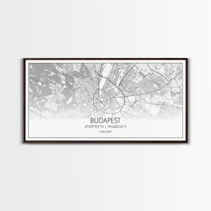 Budapest Street Map, Hungary Map, Map Print, Modern Art, Wall Art, Canvas Art, Moving Gifts, Gift For New Home, Guest Room Decor, Prints