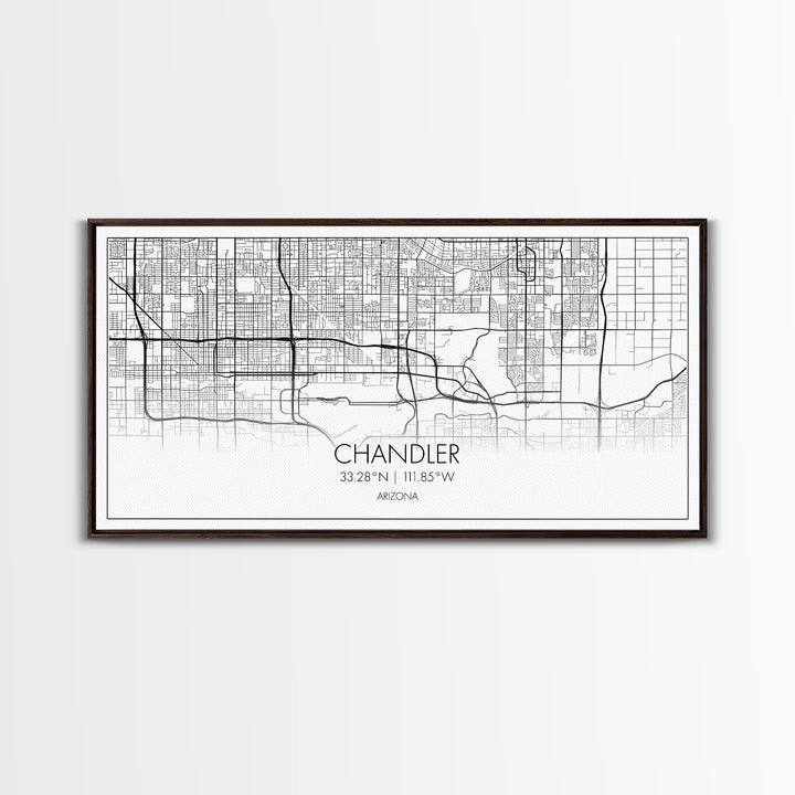 Chandler Street Map, Arizona Map, Map Print, Modern Art, Wall Art, Canvas Art, Office Décor, Prints Wall Art, Farmhouse Prints, Room Décor