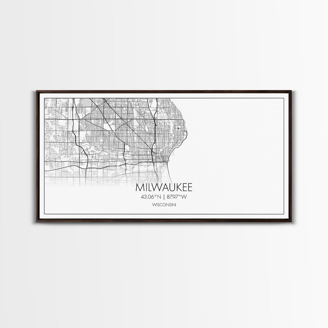 Milwaukee City Map, Wisconsin Map, Map Art, Minimalist Wall Art, Wall Art, Canvas Art, Country Home Art, Girl Room Décor, College Décor