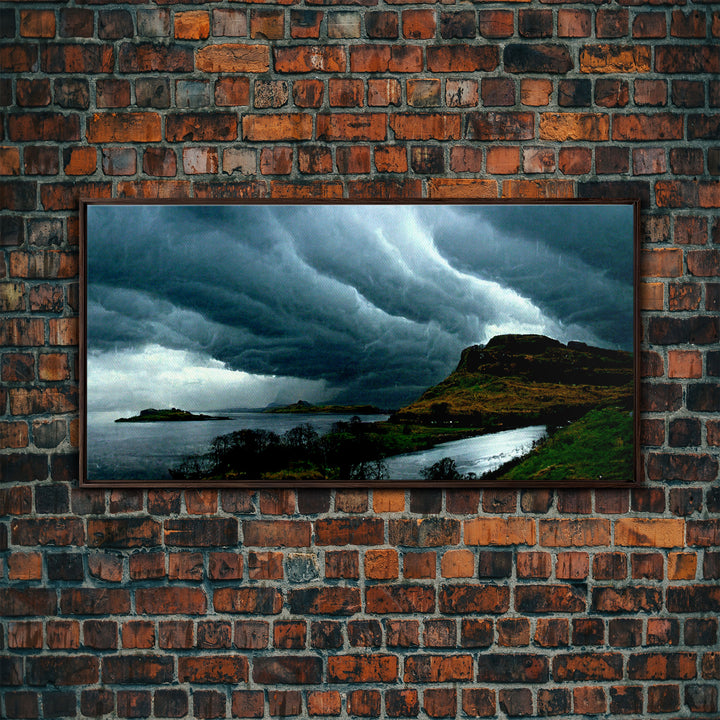 Storm Clouds Seascape Ocean Sea Islands Fine Art Print, Wall Art Print, Wall Décor, Wall Poster