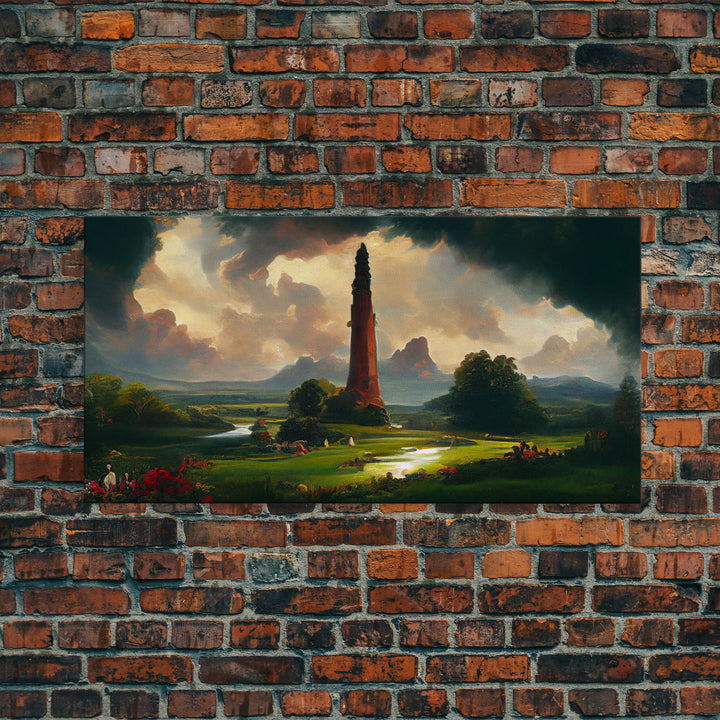 Dark Tower, High Fantasy Art Canvas Print, unique wall art, fantasy concept art