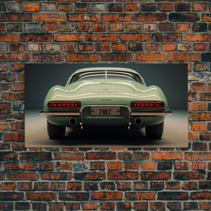 Automotive Art, Classic Car Wall Art, Car Print, Panoramic Art, Wall Art, Canvas Art, Landscape Art, Landscape Print, Car Lover Gift, Office