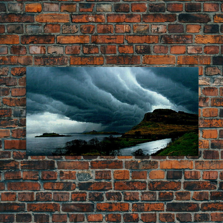 Storm Clouds Seascape Ocean Sea Islands Fine Art Print, Wall Art Print, Wall Décor, Wall Poster