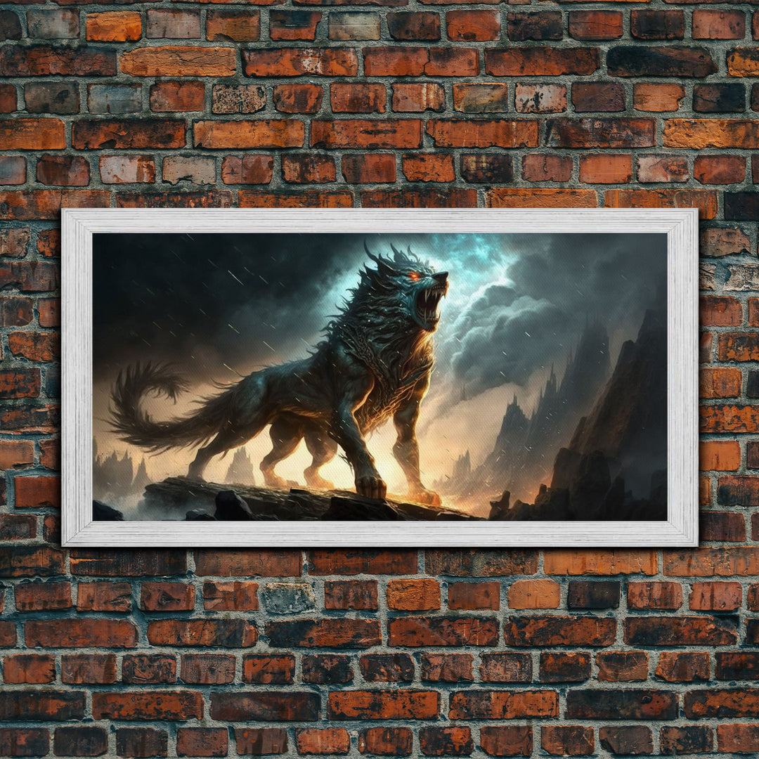 Fenrir, Fenrisúlfr, Norse Mythology, Hróðvitnir, Vánagandr, Vanargand, Fantasy Wolf Art, Nordic Fantasy Art