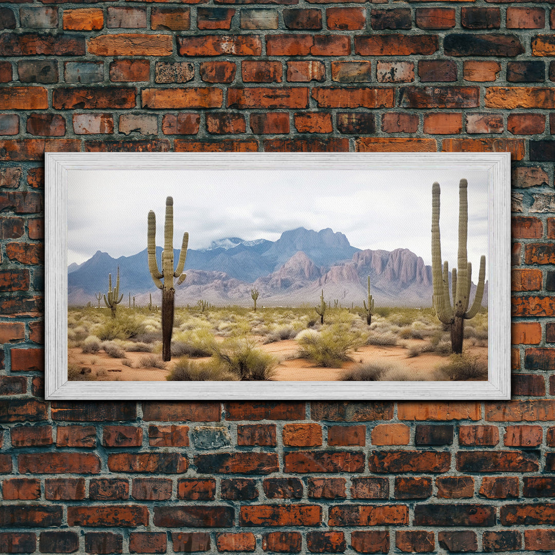 Desert Wall Art, Desert Decor, Framed Canvas Print, Desert Photography, Cactus Wall Art, Southwestern Decor, Landscape Prints, Boho Wall Art