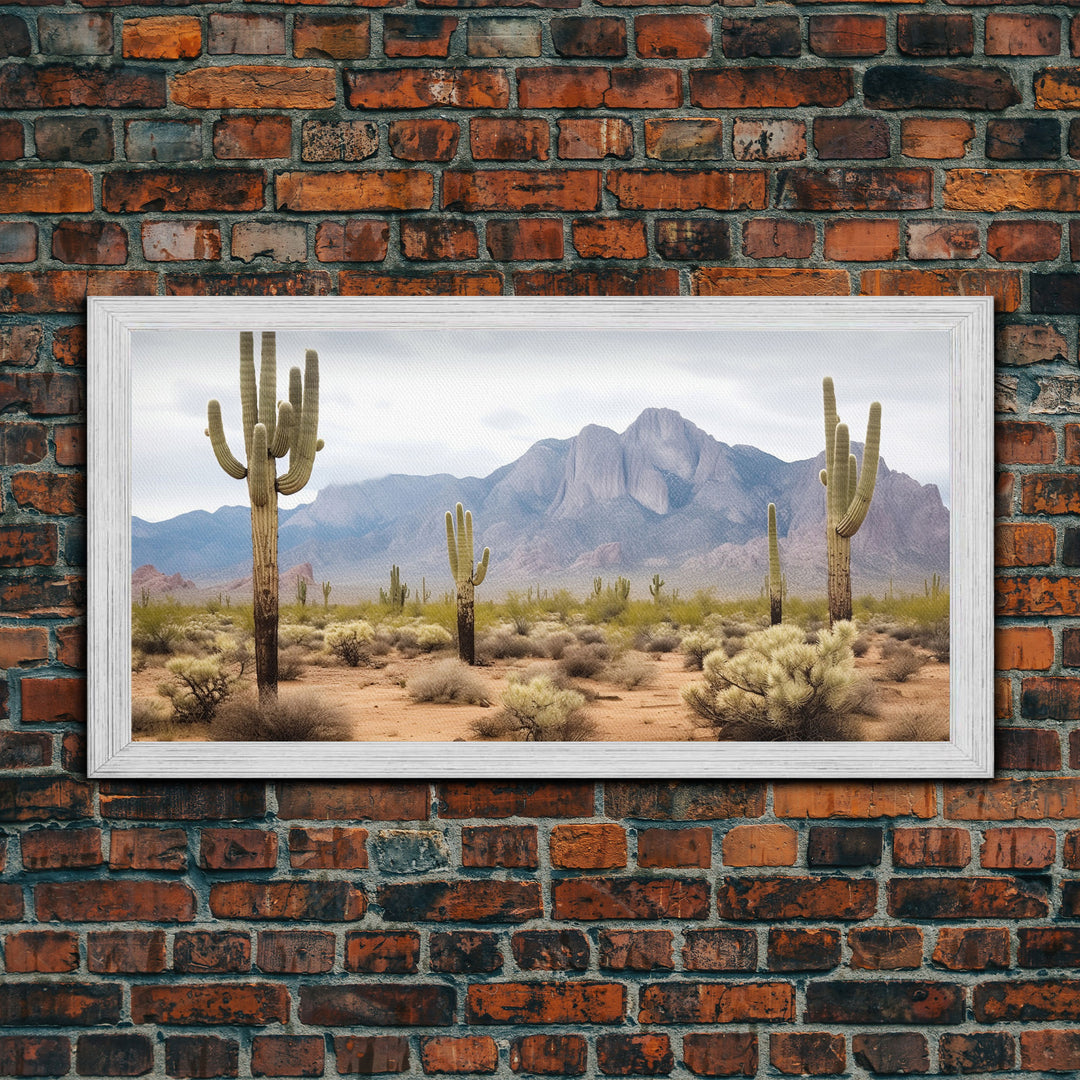 Desert Wall Art, Desert Decor, Framed Canvas Print, Desert Photography, Cactus Wall Art, Southwestern Decor, Landscape Prints, Boho Wall Art