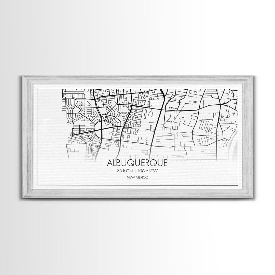 Albuquerque Street Map, New Mexico Map, Map Print, Modern Art, Wall Art, Canvas Print, City Maps, Office Gift, Prints, Above Bed Décor