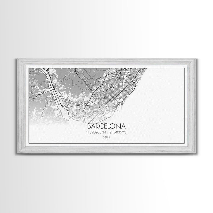 Barcelona Street Map, Spain Map, Map Print, Modern Art, Wall Art, Canvas Print, Gift Idea, Apartment Décor Aesthetic, Travel Wall Hanging