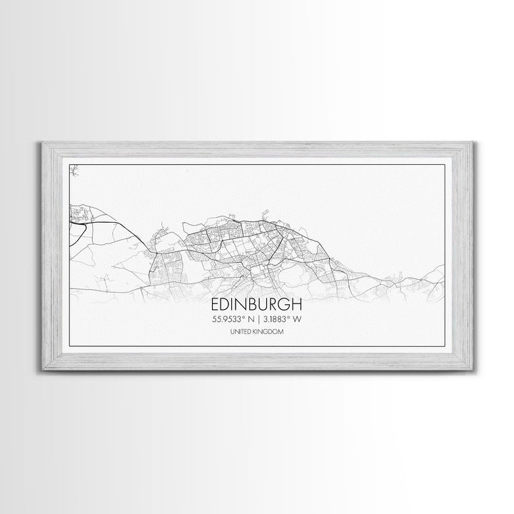 Edinburgh Street Map, Scotland Map, Map Art, Minimalist Art, Wall Art, Canvas Art, Travel Wall Art, Husband Gift, Office Décor For Men