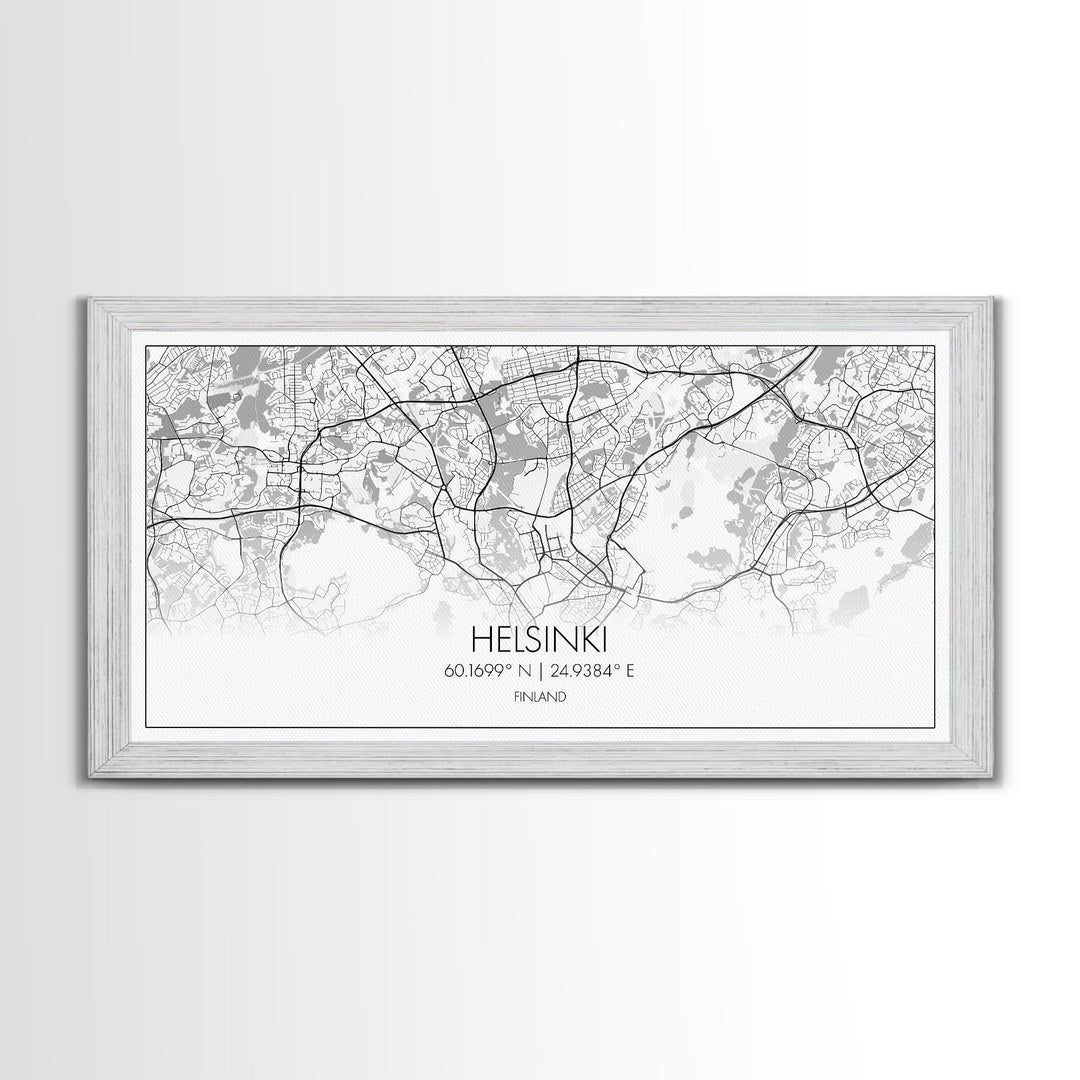 Helsinki City Map, Finland Map, Map Art, Minimalist Art, Wall Art, Canvas Art, Europe Art, Gift For Girls, Large Canvas Art, Travel Wall Art