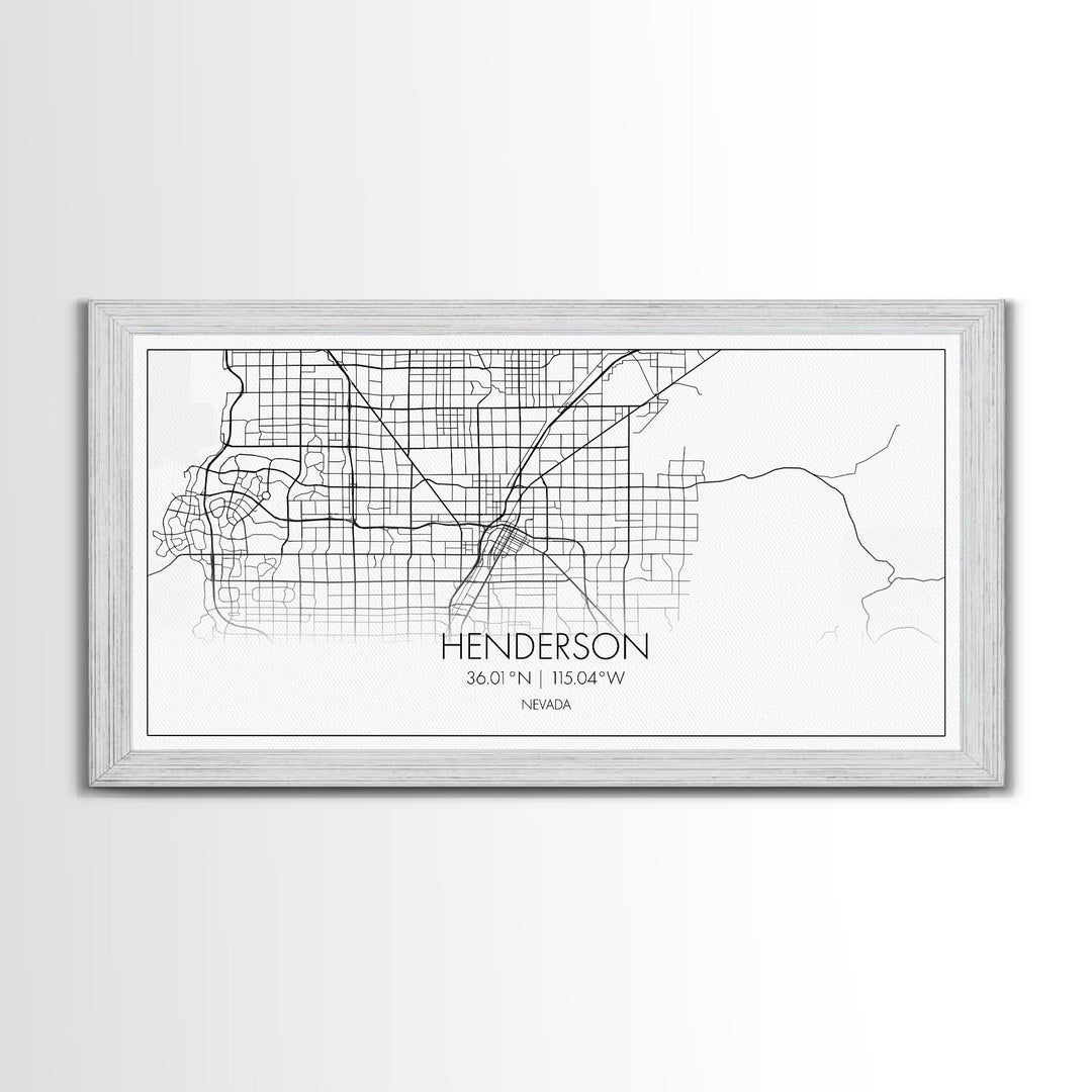 Henderson City Map, Nevada Map, Map Art, Minimalist Art, Wall Art, Canvas Art, Office Art, Cabin Gifts, Hanging Wall Décor, Trendy Wall Art