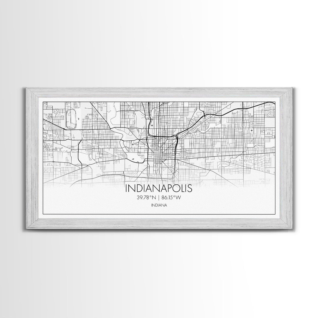 Indianapolis City Map, Indiana Map, Map Art, Modern Art, Wall Art, Canvas Art, Nursery Wall Art, College Dorm Décor, Couples Gift, Office