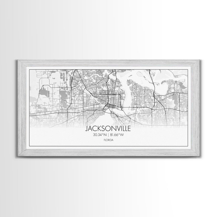 Jacksonville City Map, Florida Map, Map Art, Modern Art, Wall Art, Canvas Art, Bar Cart Art, Wall Print Trendy, Girlfriend Gift, Office Art