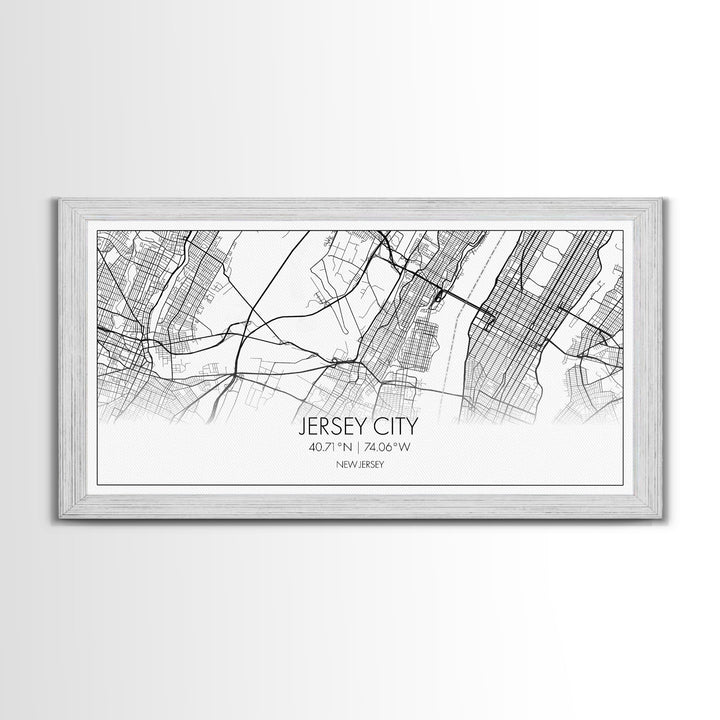 Jersey City Map, New Jersey Map, Map Art, Modern Art, Wall Art, Canvas Art, Wall Art Prints, Office Wall Art, Gift For Couples, Room Décor