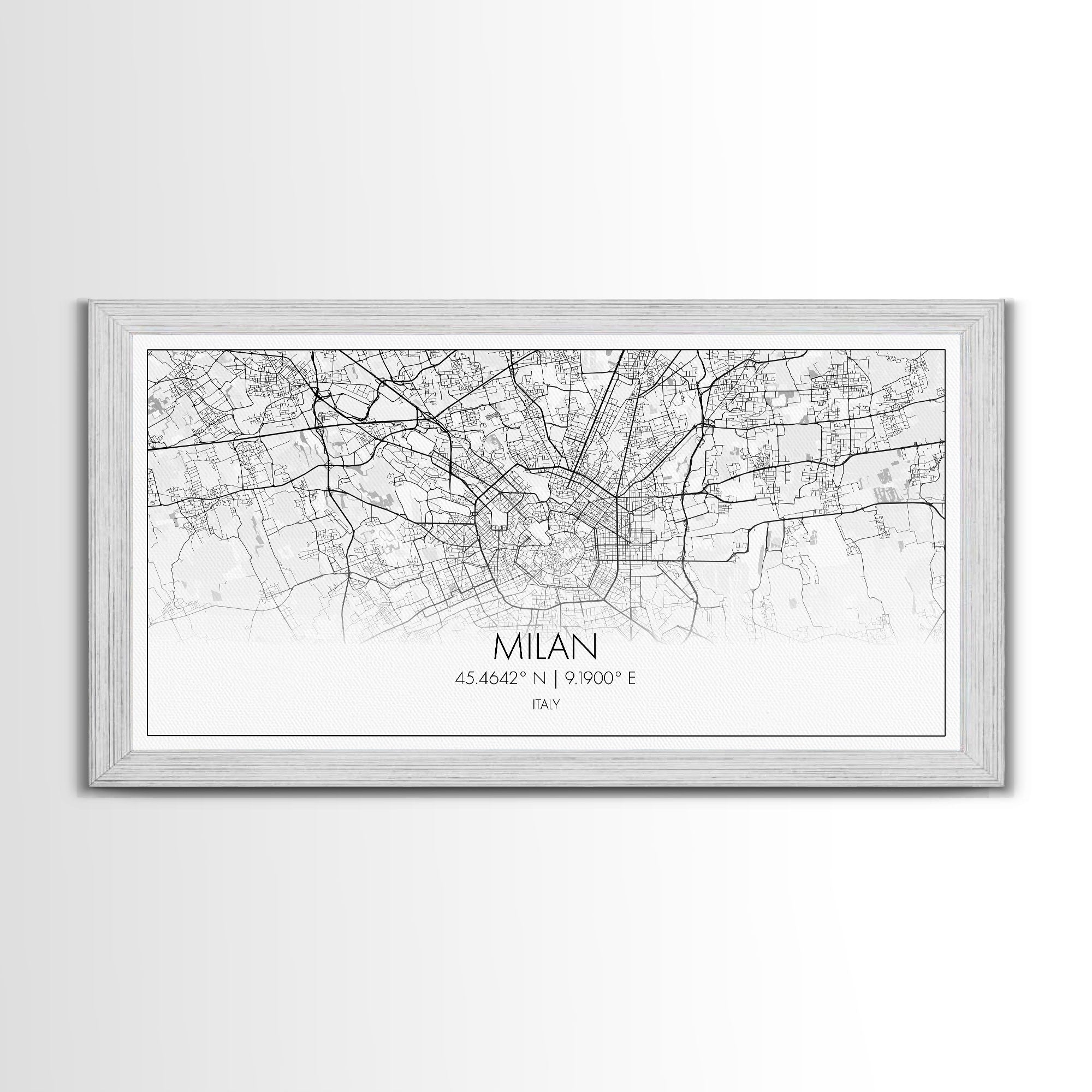 Milan City Map, Italy Map, Map Art, Minimalist Wall Art, Wall Art, Canvas Art, Europe Wall Art, Italy Wall Art, Above Bed Art, Gift Ideas