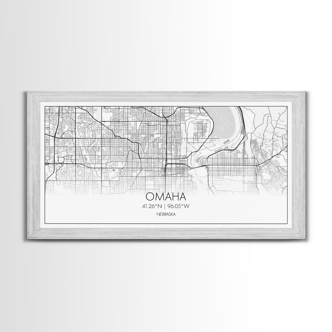 Omaha City Map, Nebraska Art, Map Print, Minimalist Wall Art, Wall Art, Canvas Art, Realtor Thank You, Wall Hanging, Farmhouse Décor