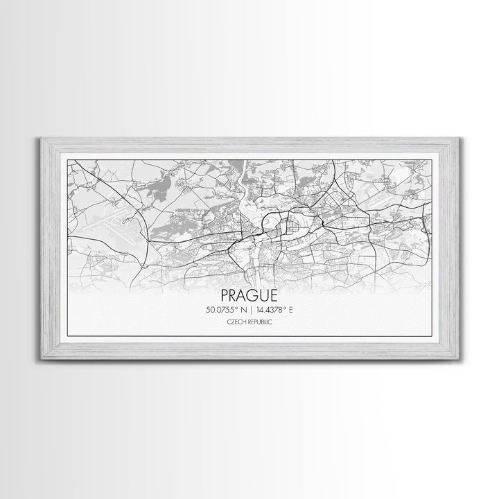 Prague City Map, Czech Republic Art, Map Print, Minimalist Wall Art, Wall Art, Canvas Art, First Home Gift, Indie Room Décor, Military Décor