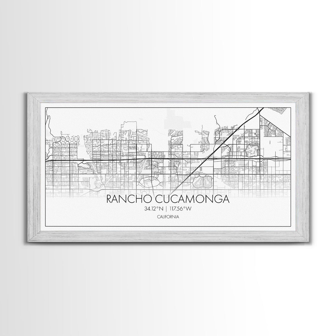 Rancho Cucamonga City Map, California Art, Map Print, Minimalist Wall Art, Wall Art, Canvas Art, Wall Hanging, Wedding Gift, Family Wall Art