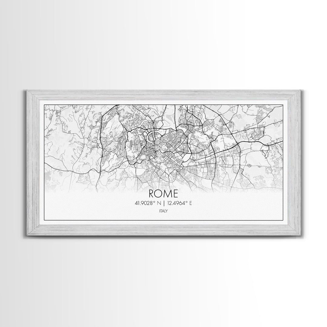 Rome City Map, Italy Art, Map Print, Minimalist Wall Art, Wall Art, Canvas Art, European Wall Art, New Home Gift, Landscape Wall Art, Prints