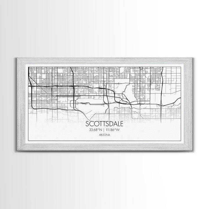 Scottsdale City Map, Arizona Art, Map Print, Modern Wall Art, Wall Art, Canvas Art, Teen Boy Wall Art, RV Décor, Realtor Thank You, Room Art