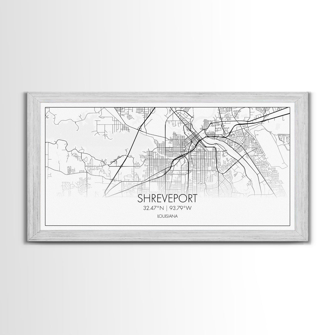 Shreveport City Map, Louisiana Art, Map Print, Modern Wall Art, Wall Art, Canvas Art, Dining Room Décor, Boho Wall Art, Congratulations Gift