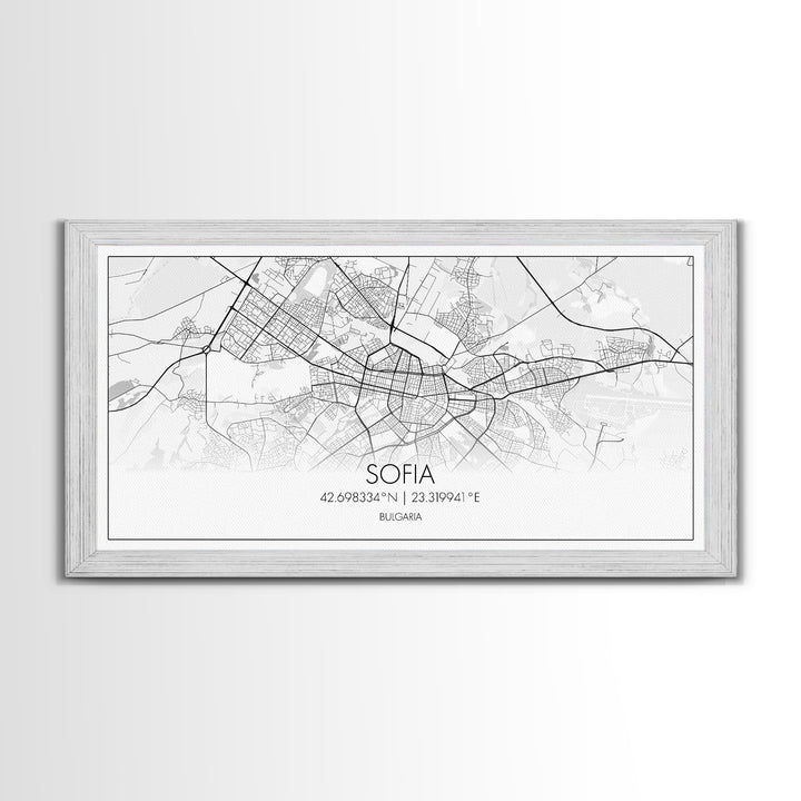 Sofia City Map, Bulgaria Art, Map Print, Modern Wall Art, Wall Art, Canvas Art, European Wall Art, First Home Gift, Boys Bedroom Décor