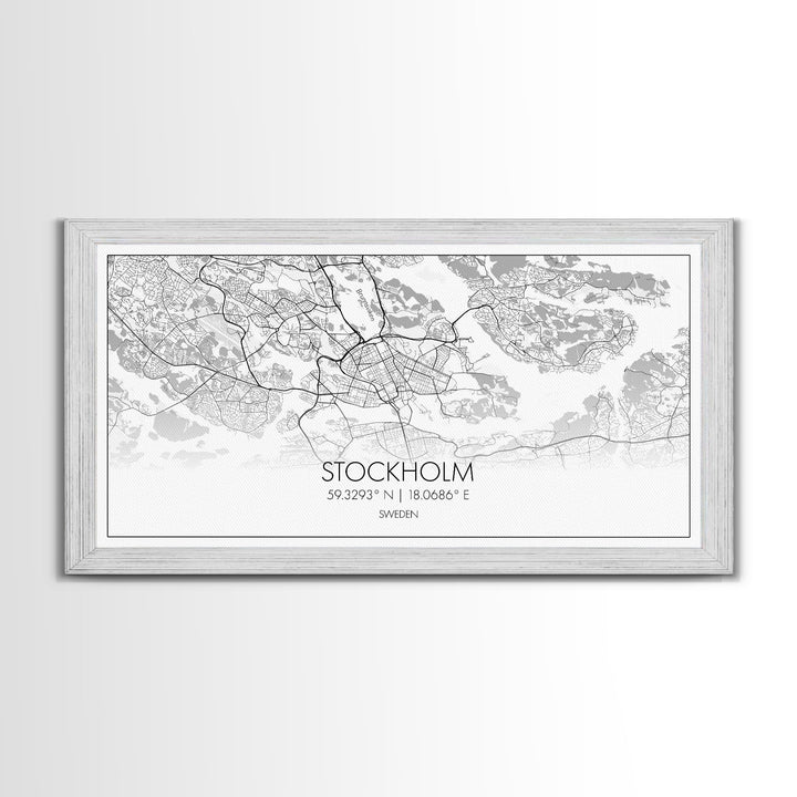 Stockholm City Map, Sweden Art, Map Print, Modern Wall Art, Wall Art, Canvas Art, Landscape Art Print, Gift For Family, Over Bed Wall Décor