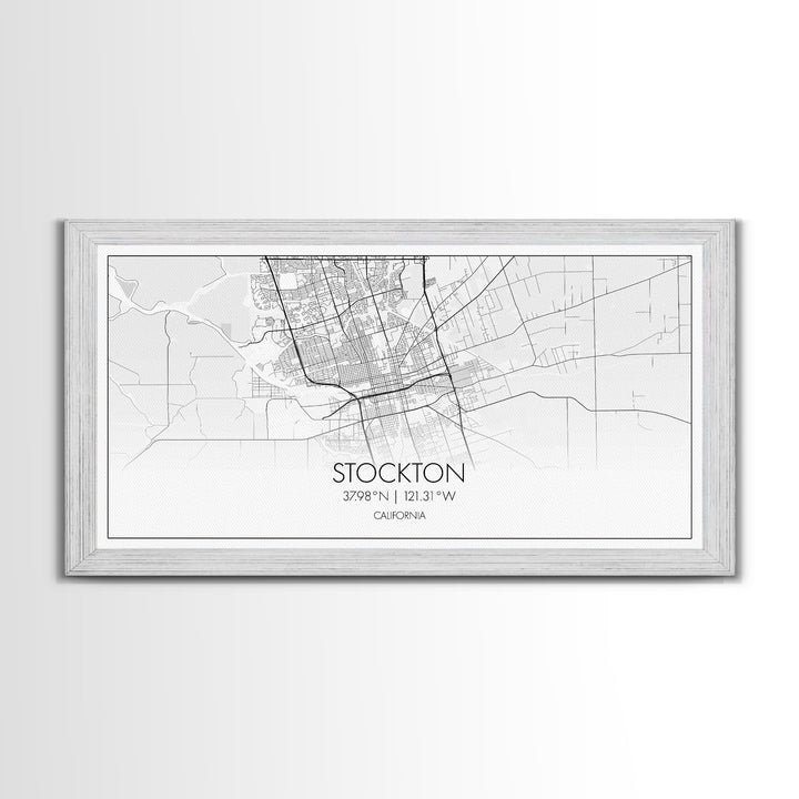 Stockton City Map, California Art, Map Print, Modern Wall Art, Wall Art, Canvas Art, Dorm Room Art, Indie Room Décor, Dining Room Prints