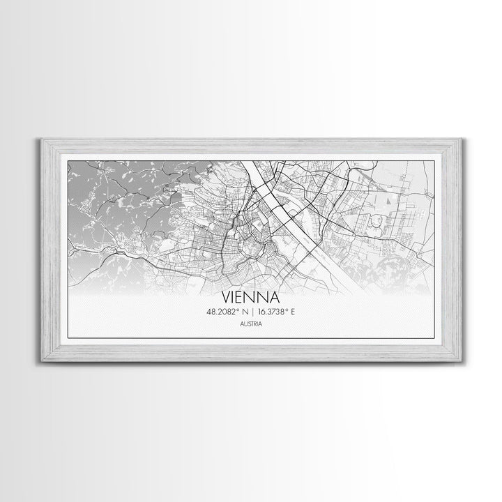 Vienna City Map, Austria Art, Map Print, Modern Wall Art, Wall Art, Canvas Art, European Wall Art, Unique Wall Décor, Home Office Art